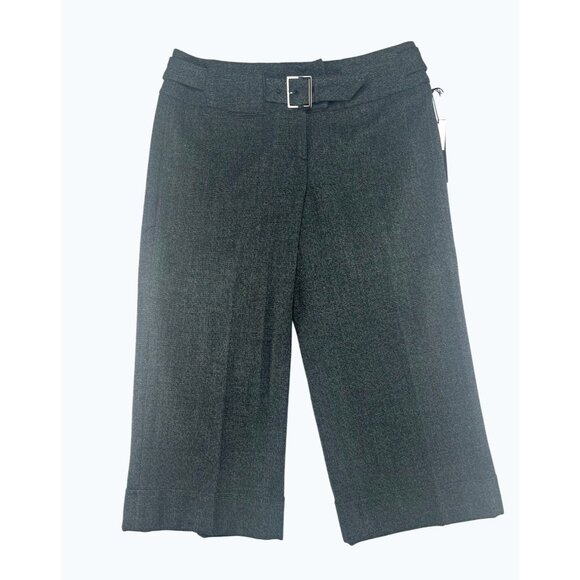 Willi Smith Womens Grey Wide-Leg Crapi Pants Size 10 - Picture 1 of 13